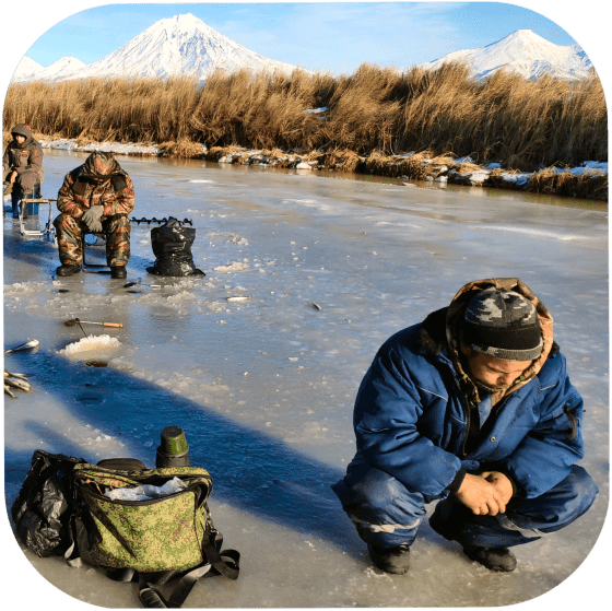 Камчатка-Зимняя рыбалка на корюшку